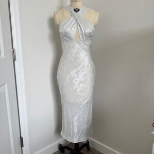 IRO Paris | NWT "Calvino" Pearl White Midi Dress Size 34